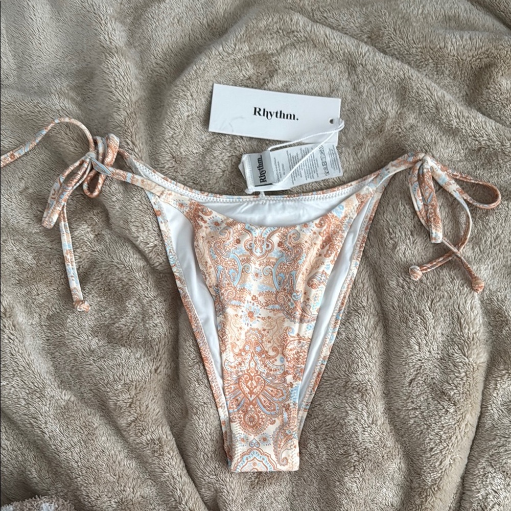 Rhythm Cream and Tan Bikini bottoms